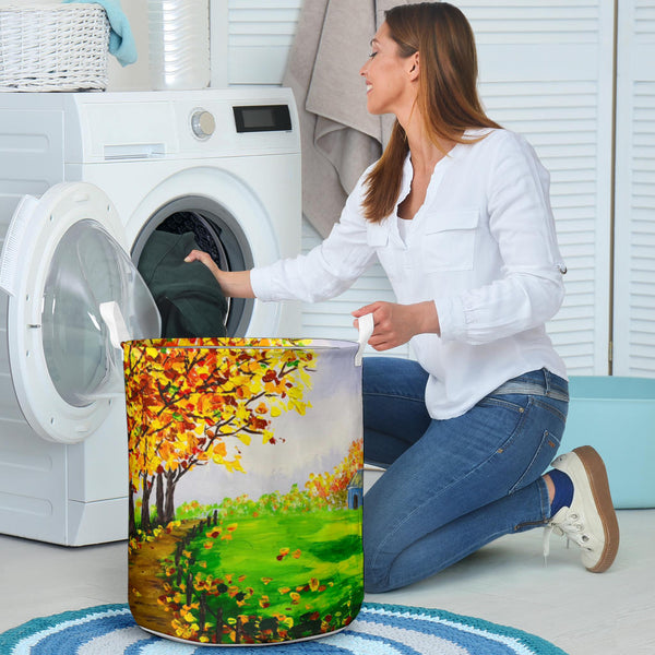 Hoodies4You "Morning Walk" Laundry Baskets Paintings