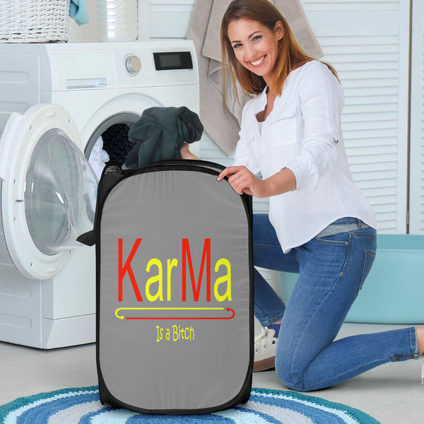 Hoodies4You 'Karma Is a Bitch" Laundry Hamper
