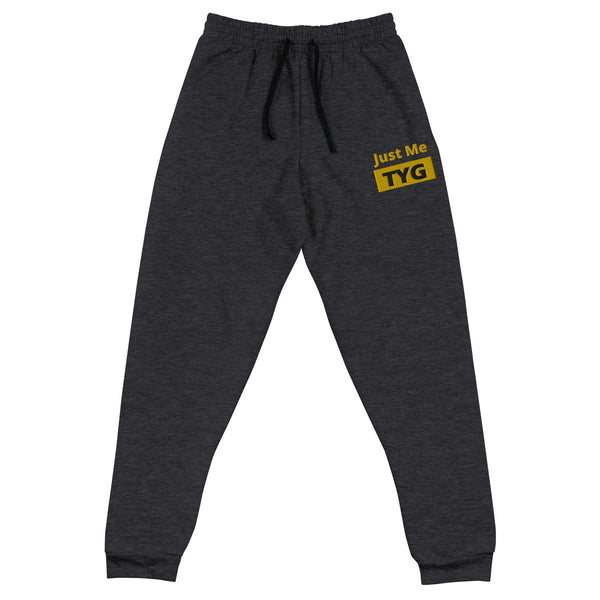 Hoodies4You "Just Me" "TYG" Gold Embroidery Black Jogger Pants
