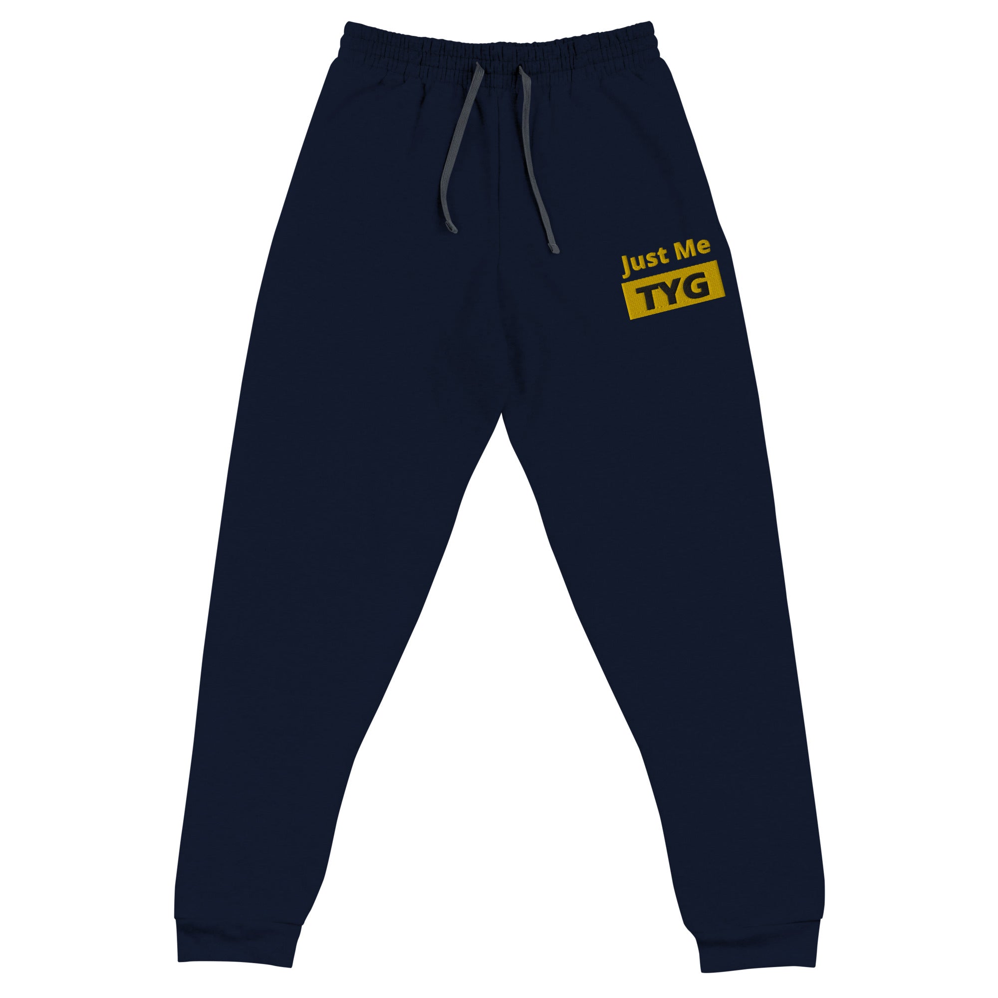Hoodies4You "Just Me" "TYG" Gold Embroidery Black Jogger Pants