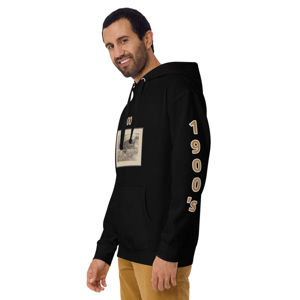 Hoodies4You "1900's" Black Hoodie Side (1900's)