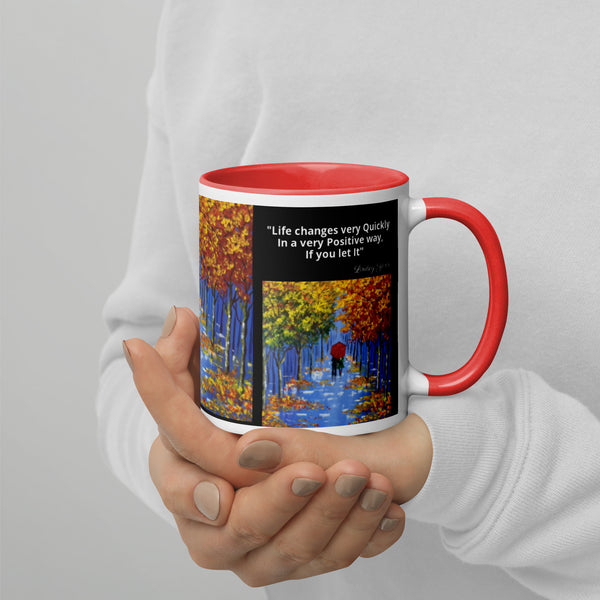 Hoodies4You "Morning Walk" Mug "Life changes very Quickly In a very Positive way, If you let It" Quote by Lindsey Yonn