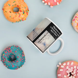 Hoodies4You "1st Winter Snow" Mug "My mission in life is not merely to survive, but to Thrive" Quote Maya Angelou